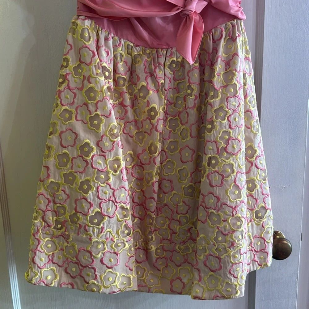 Betsey Johnson Evening Floral Strapless Dress - Size 4 - Picture 4 of 6